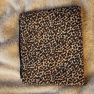 Vintage Y2K Leopard Print Cosmetic Case/Bag